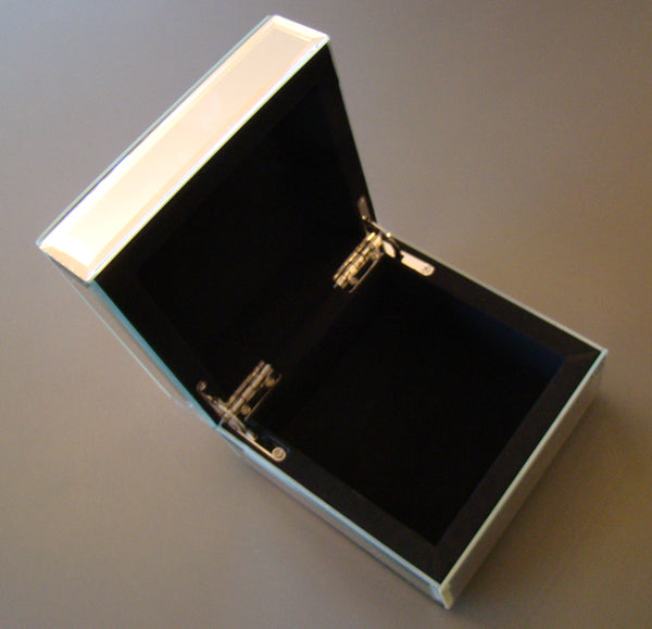 Personalized Name Glass Mirrored Jewelry Box