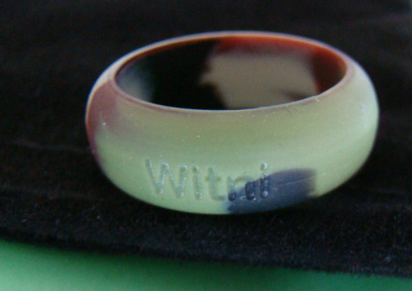 Arial Font Silicone Custom Personalized Name Ring Band