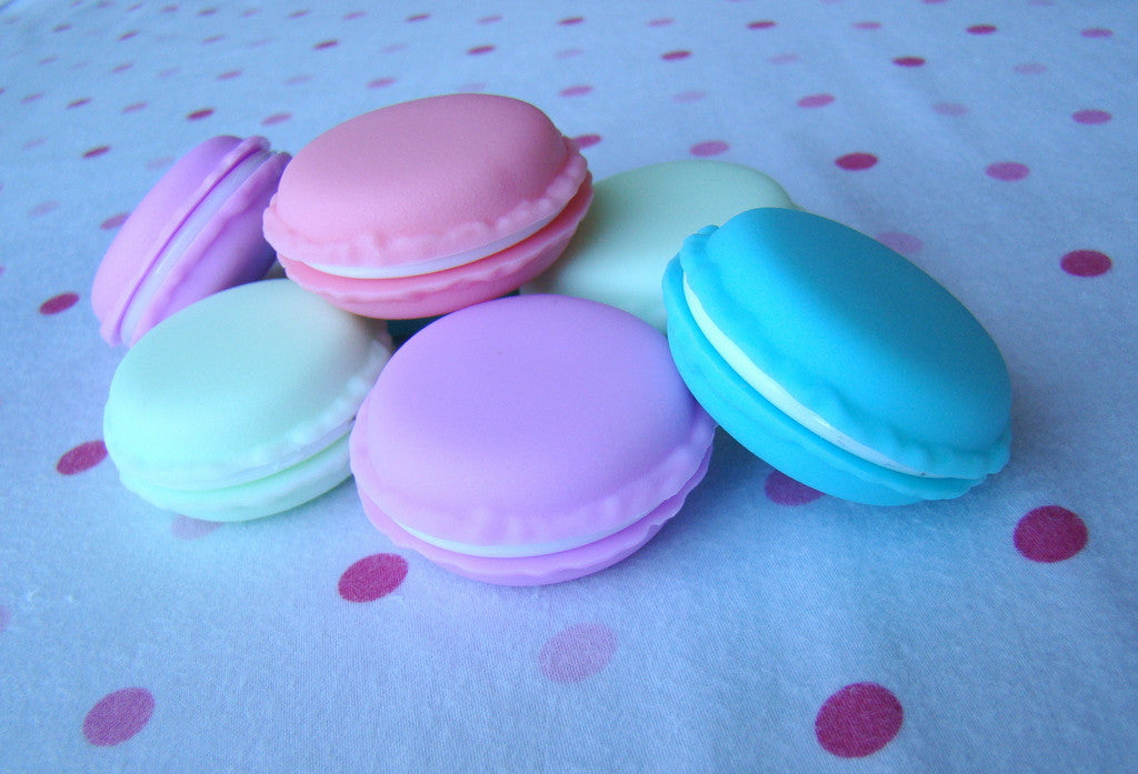 Fun Pastel Macaroon Jewelry Boutique Earring Storage Containers