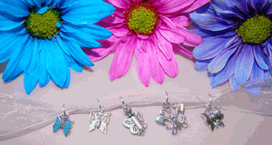 Sterling Silver Butterfly Bracelet Necklace Pendant Charms