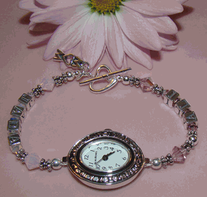 Mothers Name Personalized Sterling Silver Custom Birthstone Watch